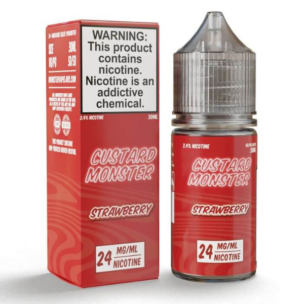 Strawberry by Custard Monster Nicotine Salt E-Liquid
