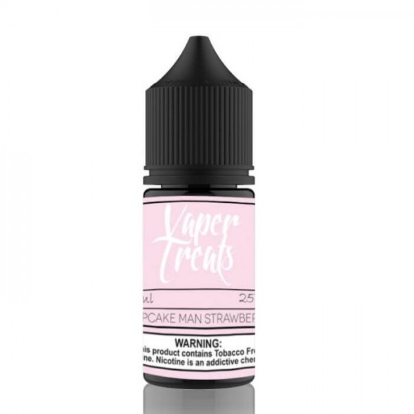 The Cupcake Man Strawberry Tobacco Free Nicotine Salt Juice by Vaper Treats