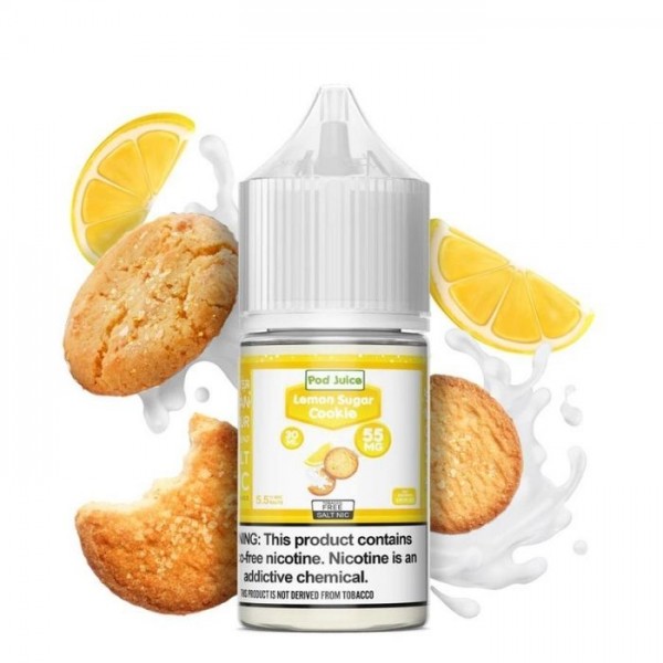 Lemon Sugar Cookie Tobacco Free Nicotine Salt Juice by Pod Juice