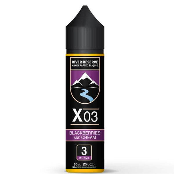 Blackberry X-03 Tobacco Free Nicotine E-liquid by River Reserve
