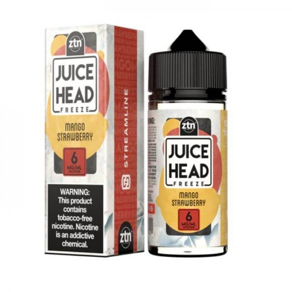 Mango Strawberry Freeze Tobacco Free Nicotine Vape Juice by Juice Head