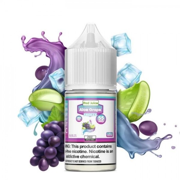 Aloe Grape Freeze Tobacco Free Nicotine Salt Juice by Pod Juice