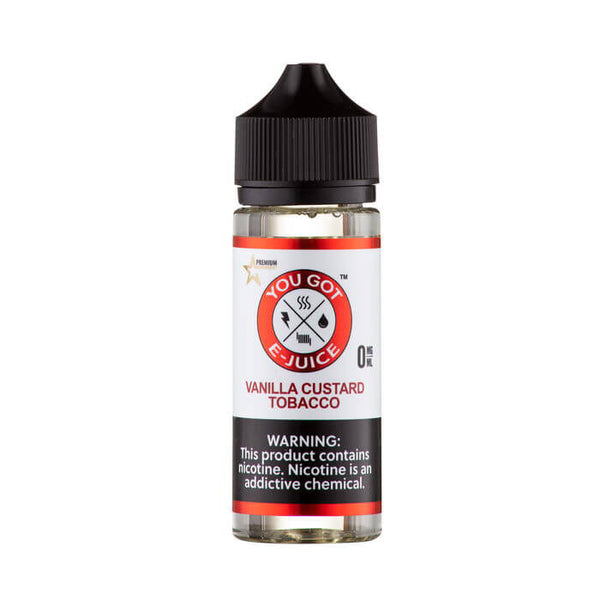 Vanilla Custard Tobacco Synthetic Nicotine Vape Juice by You Got E-Juice