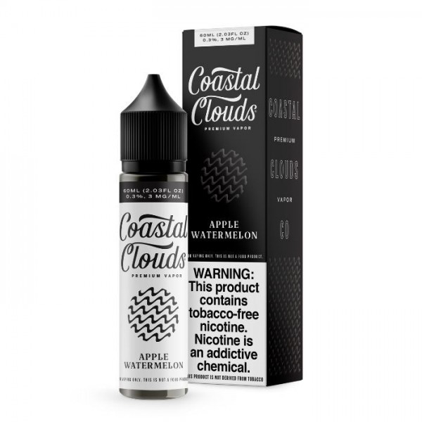 Apple Watermelon Tobacco Free Nicotine Vape Juice by Coastal Clouds