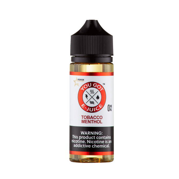 Tobacco Menthol Synthetic Nicotine Vape Juice by You Got E-Juice