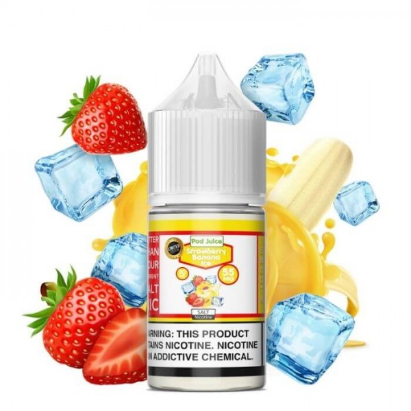 Strawberry Banana Ice by Pod Juice Nicotine Salt E-Liquid