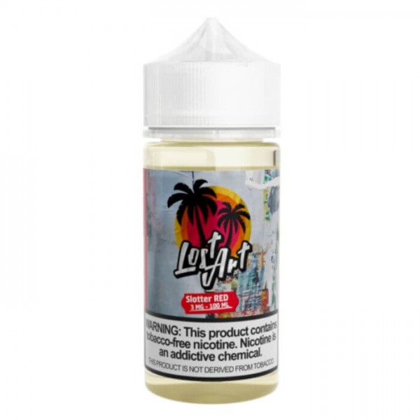 Slotter Red Tobacco Free Nicotine E-liquid by Lost Art