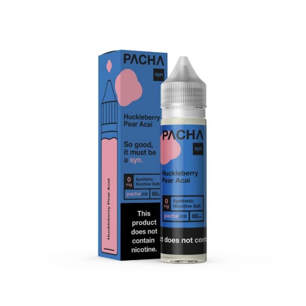 Huckleberry Pear Acai Tobacco Free Nicotine E-liquid by Pacha Syn