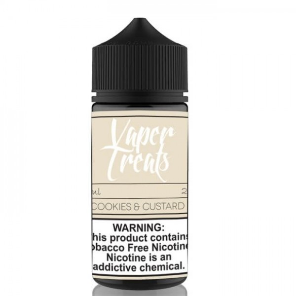 Cookies & Custard Tobacco Free Nicotine Vape Juice by Vaper Treats