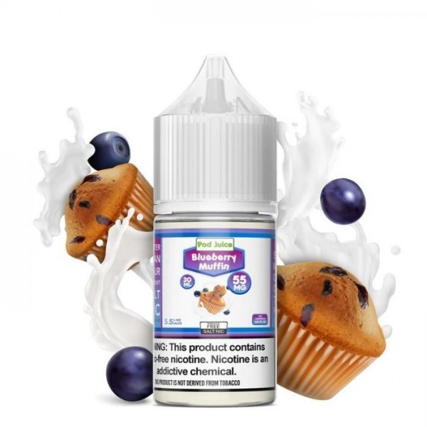Blueberry Muffin Tobacco Free Nicotine Salt Juice by Pod Juice