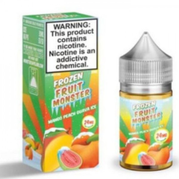 Mango Peach Guava Ice Tobacco Free Nicotine Salt Juice by Frozen Fruit Monster