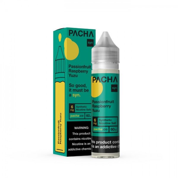 Passionfruit Raspberry Yuzu Tobacco Free Nicotine E-liquid by Pacha Syn