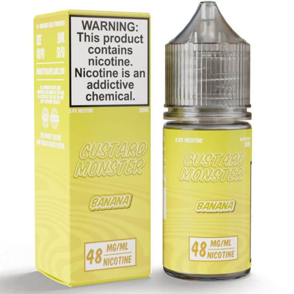 Banana Tobacco Free Nicotine Salt Juice by Custard Monster