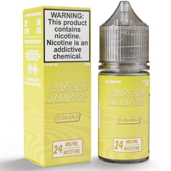 Banana Tobacco Free Nicotine Salt Juice by Custard Monster