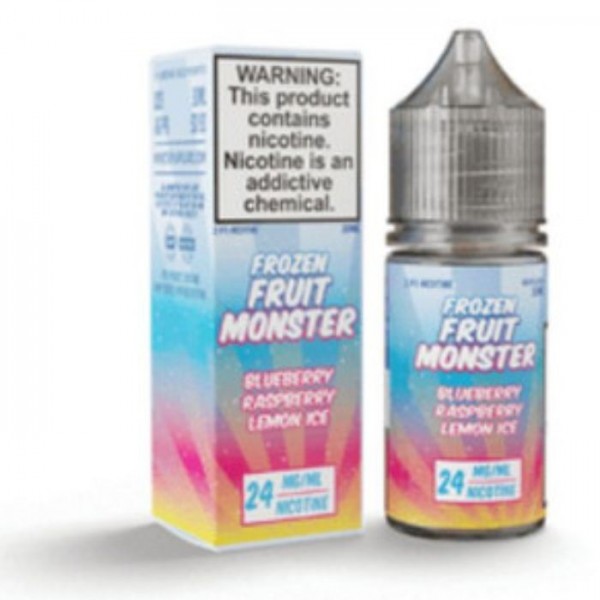 Blueberry Raspberry Lemon Ice Tobacco Free Nicotine Salt Juice by Frozen Fruit Monster