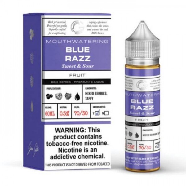 Blue Razz E-Liquid by Glas Basix Series