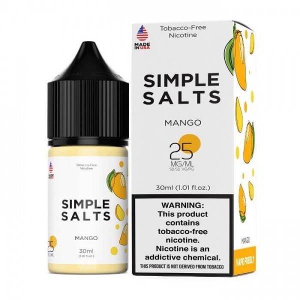 Mango Tobacco Free Nicotine Salt Juice by Simple Salts