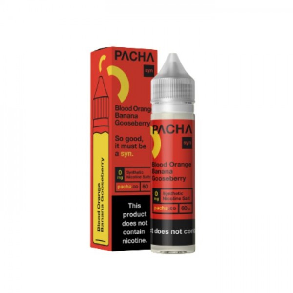 Blood Orange Banana Gooseberry Tobacco Free Nicotine E-liquid by Pacha Syn