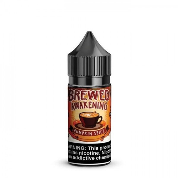 Brewed Awakening Pumpkin Spice by Caribbean Cloud Company Nicotine Salt eJuice