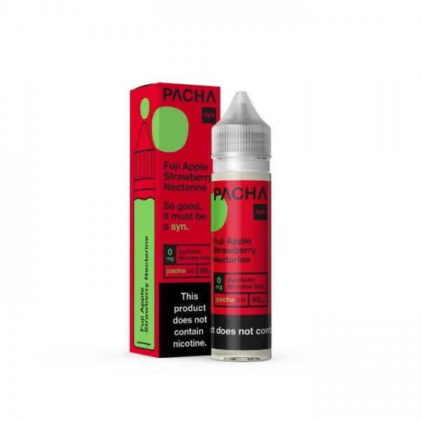 Fuji Apple Strawberry Nectarine Tobacco Free Nicotine E-liquid by Pacha Syn