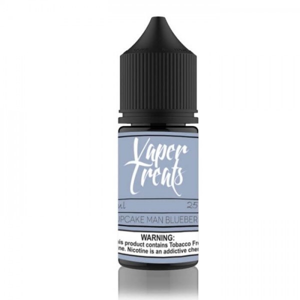 The Cupcake Man Blueberry Tobacco Free Nicotine Salt Juice by Vaper Treats