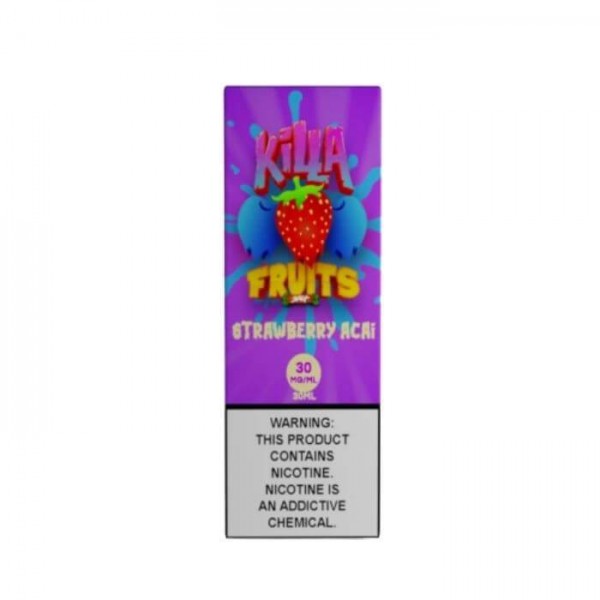 Strawberry Acai Salt Nic by Killa Fruits Nicotine Salt E-Liquid