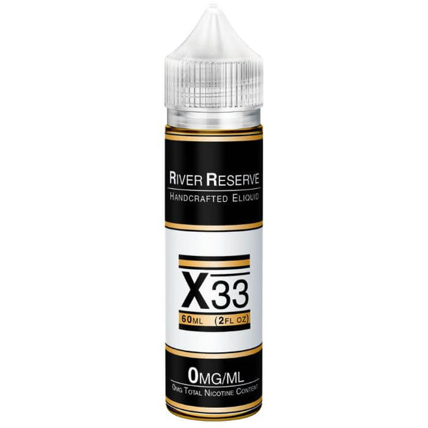 Sweet Cream Butterscotch X-33 Tobacco Free Nicotine E-liquid by River Reserve