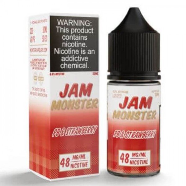 PB & Jam Monster Strawberry Tobacco Free Nicotine Salt Juice by Jam Monster