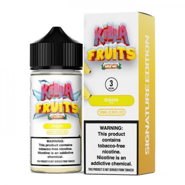 Banana Ice Tobacco Free Nicotine Vape Juice by Killa Fruits Signature Edition