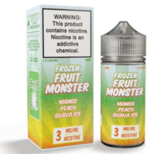 Mango Peach Guava Ice Tobacco Free Nicotine Vape Juice by Frozen Fruit Monster