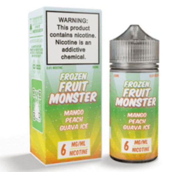 Mango Peach Guava Ice Tobacco Free Nicotine Vape Juice by Frozen Fruit Monster