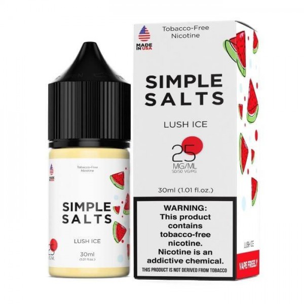 Lush Ice Tobacco Free Nicotine Salt Juice by Simple Salts