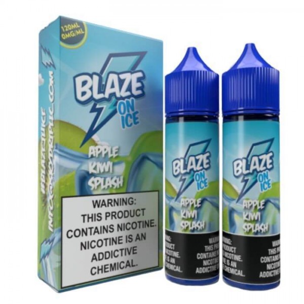 Apple Kiwi Splash On Ice by Blaze On Ice E-Liquid