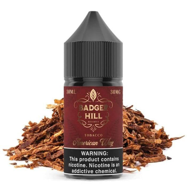 American Way by Badger Hill Reserve Nicotine Salt eJuice