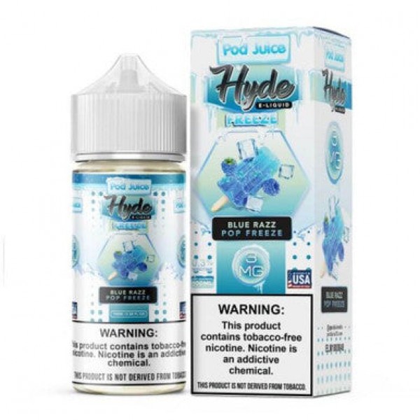 Blue Razz Pop Freeze E-Liquid by Pod Juice Hyde