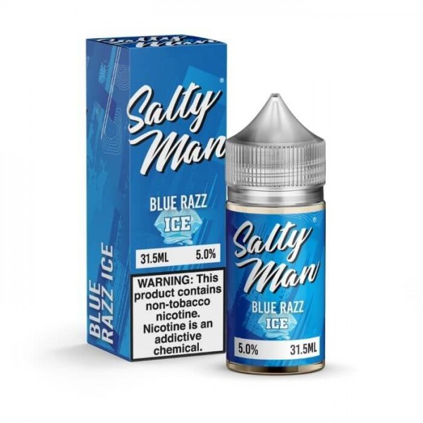 Bluerazz Ice Tobacco Free Nicotine Salt Juice by Salty Man