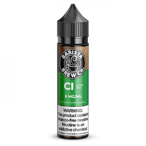 Classic Irish Tobacco Free Nicotine Vape Juice by Barista Brew Co