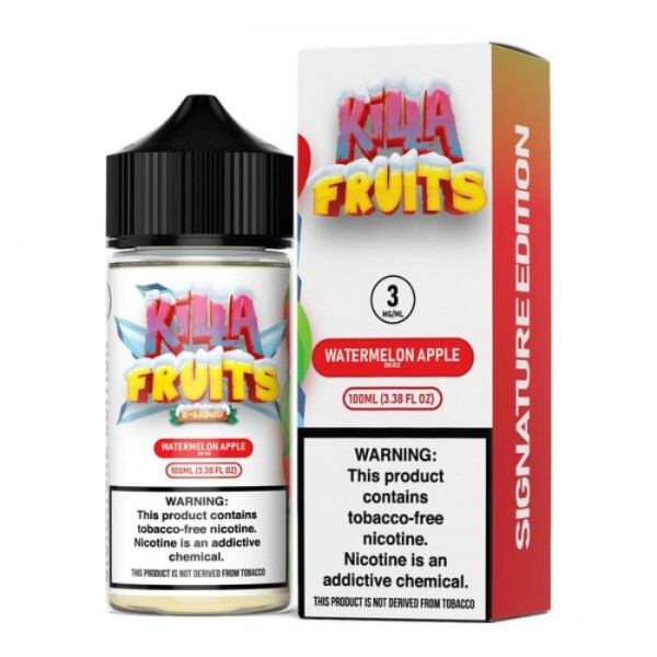 Watermelon Apple Ice Tobacco Free Nicotine Vape Juice by Killa Fruits Signature Edition