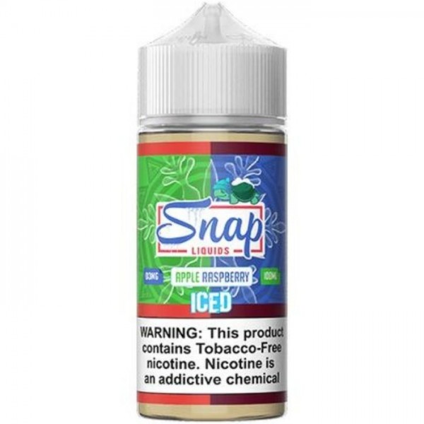 Apple Raspberry Iced Tobacco Free Nicotine Vape Juice by Snap Liquids