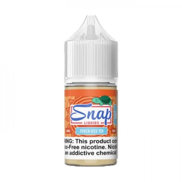Peach Iced Tea Iced Tobacco Free Nicotine Salt Juice by Snap Liquids