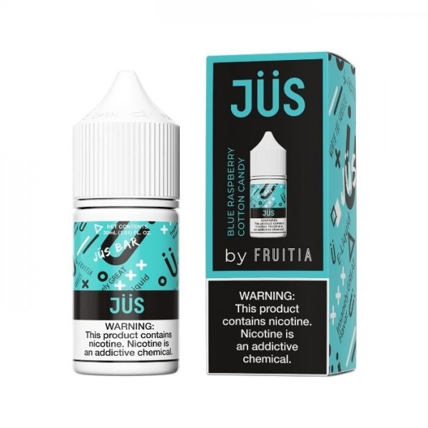 Blue Raspberry Cotton Candy Nicotine Salt Juice by JUS