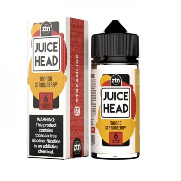 Mango Strawberry Tobacco Free Nicotine Vape Juice by Juice Head