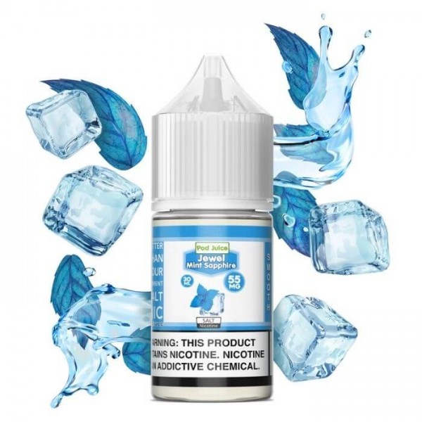 Jewel Mint Sapphire by Pod Juice Nicotine Salt E-Liquid