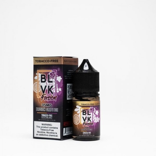 Passion Grape Ice Tobacco Free Nicotine Salt Juice by BLVK Fusion