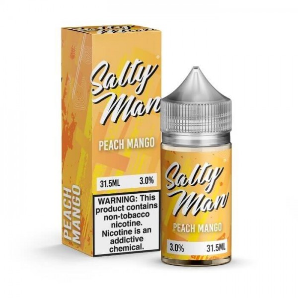 Peach Mango Tobacco Free Nicotine Salt Juice by Salty Man