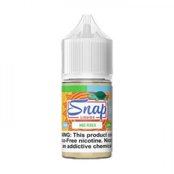 Mad Peach Tobacco Free Nicotine Salt Juice by Snap Liquids
