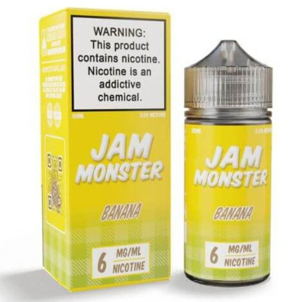 Banana Tobacco Free Nicotine Vape Juice by Jam Monster