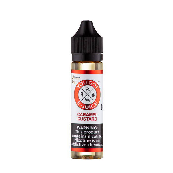 Caramel Custard Synthetic Nicotine Vape Juice by You Got E-Juice