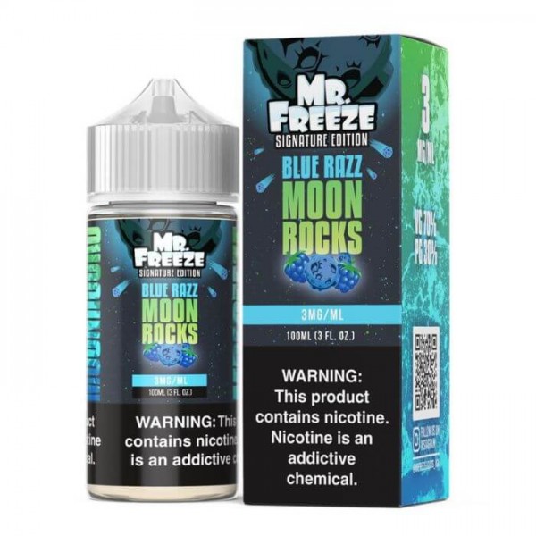 Blue Razz Moon Rocks E-Liquid by Mr Freeze