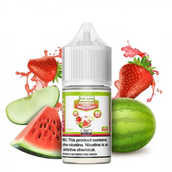 Strawberry Apple Watermelon by Pod Juice Nicotine Salt E-Liquid